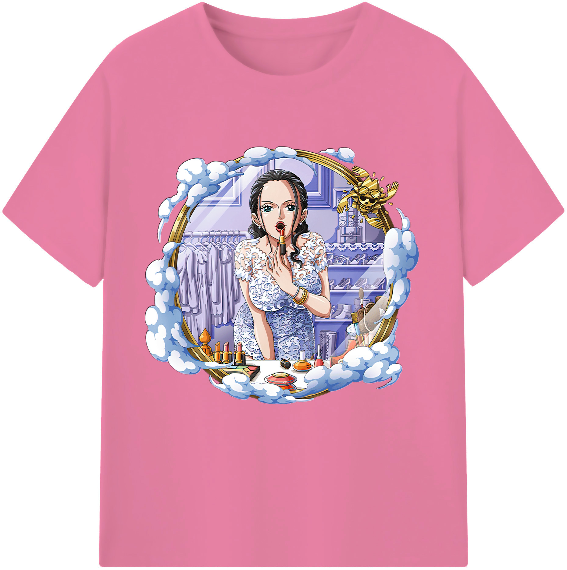 ワンピース ニコ・ロビン ONE PIECE Nico Robin 綿100％半袖Tシャツ（フロントプリント）